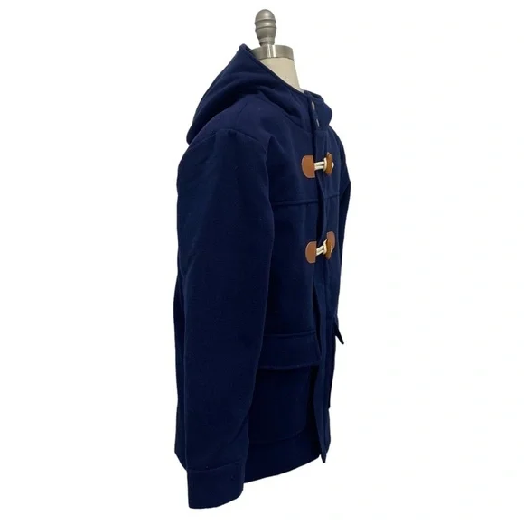 Boys' Solid Jacket With Hood - Cat & Jack™ Navy Blue Size XL - Picture 2 of 9
